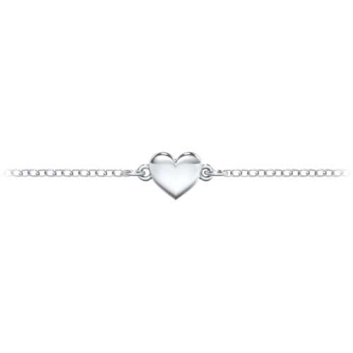 Classic Heart Bracelet – Sterling Silver