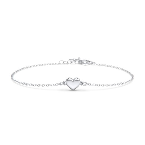 Classic Heart Bracelet – Sterling Silver
