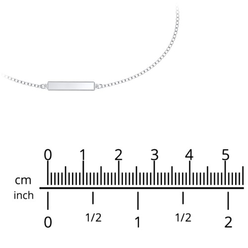 Engravable Thin Bar Bracelet – Sterling Silver