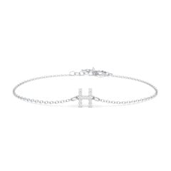 Pavé Initial Bracelet - H