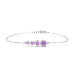 Generations 4-Stone Bezel Set Mother's Bracelet