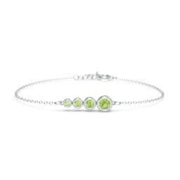 Generations 4-Stone Bezel Set Mother's Bracelet