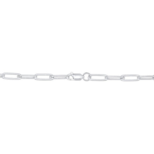 7" Bold Paper Clip Chain Bracelet – Sterling Silver