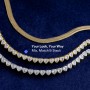 Heart Cubic Zirconia Tennis Bracelet