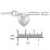 Engravable 7" Puffy Heart Paper Clip Chain Bracelet