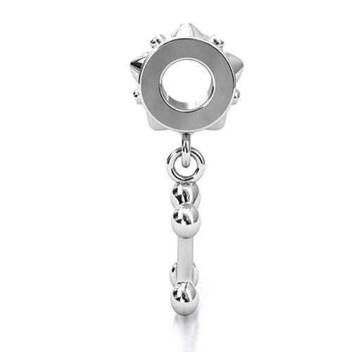 Engraved Dog Bone Bracelet Charm – Sterling Silver