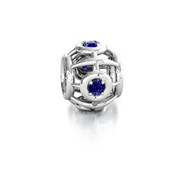 Portal Escapes Bracelet Charm in 925 Sterling Silver with Blue Sapphire