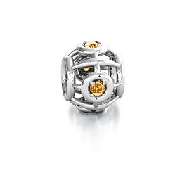Portal Escapes Bracelet Charm in 925 Sterling Silver with Citrine