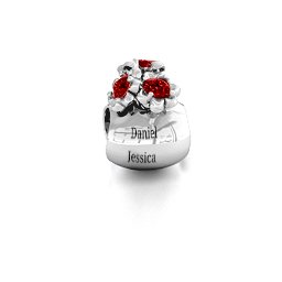 Say it with Flowers Bracelet Charm in 925 Sterling Silver