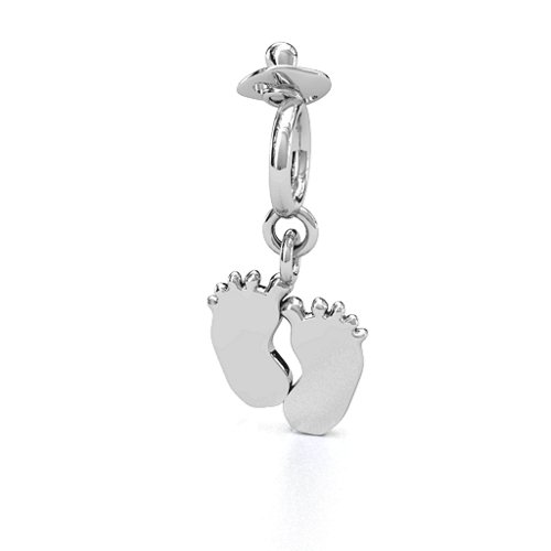 Baby Steps Bracelet Charm – Sterling Silver