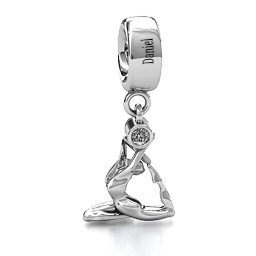 One Legged King Pigeon Yoga Bracelet Charm