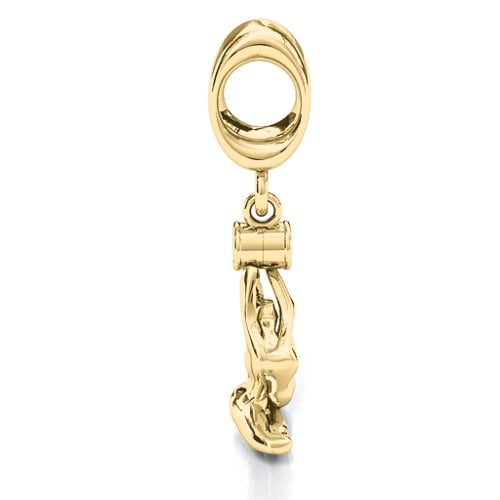 One Legged King Pigeon Yoga Bracelet Charm