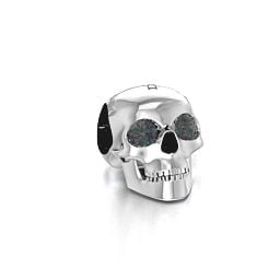 Bright Eyes Skull Bracelet Charm