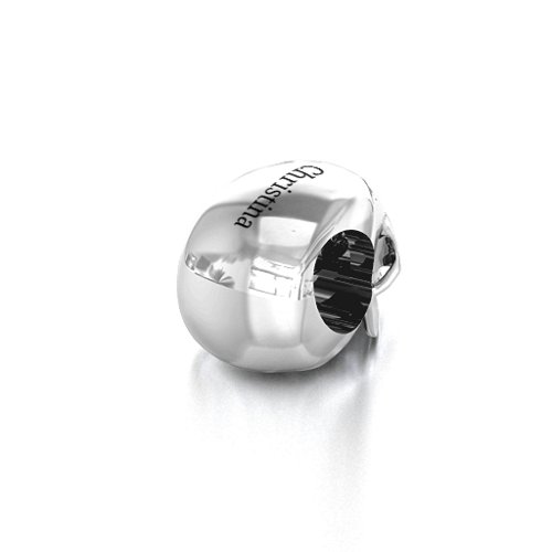 Bright Eyes Skull Bracelet Charm – Sterling Silver with Pink Tourmaline