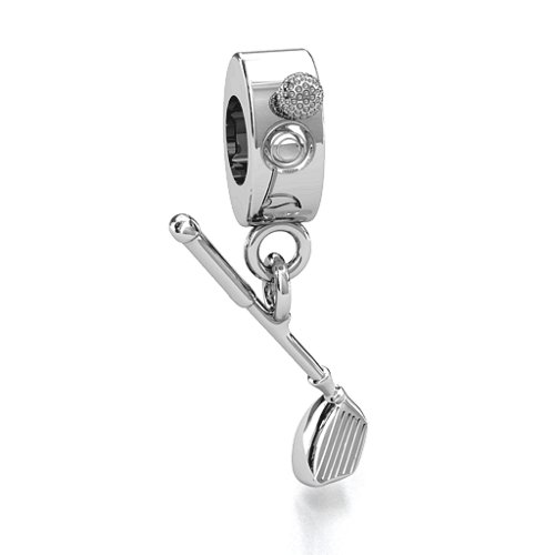Hole-in-One Golf Bracelet Charm – Sterling Silver