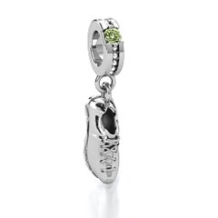 Running Free Bracelet Charm – Sterling Silver with Citrine