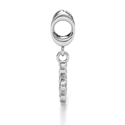 Sisters Forever Bracelet Charm – Sterling Silver with Alexandrite