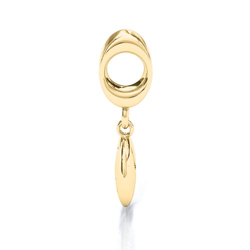Yin-Yang Perfect Match Bracelet Charm – 10K Yellow Gold with Garnet and Blue Sapphire