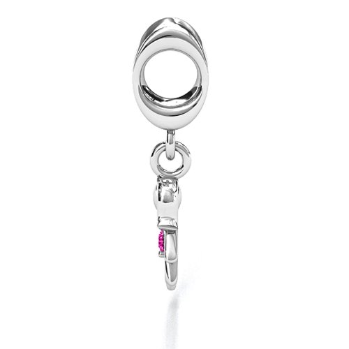 Perfect Woman Bracelet Charm – Sterling Silver with Pink Tourmaline