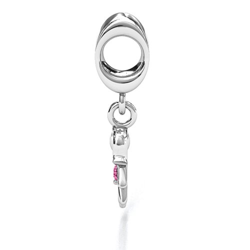 Perfect Woman Bracelet Charm – Sterling Silver with Pink Tourmaline