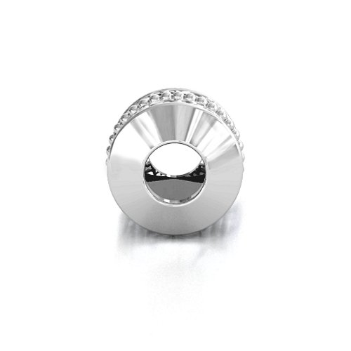 Hearts Aligned Bracelet Charm – Sterling Silver