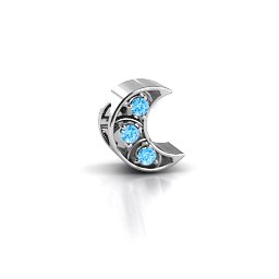 To the Moon and Back Bracelet Charm in 925 Sterling Silver