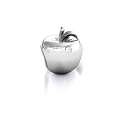 Apple of my Eye Bracelet Charm – Sterling Silver