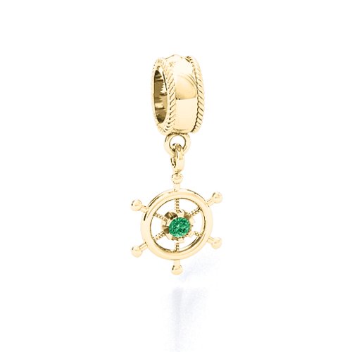 Ship's Wheel Bracelet Charm