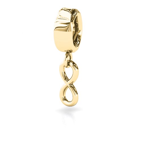 Classic Infinity Bracelet Charm – 10K Yellow Gold