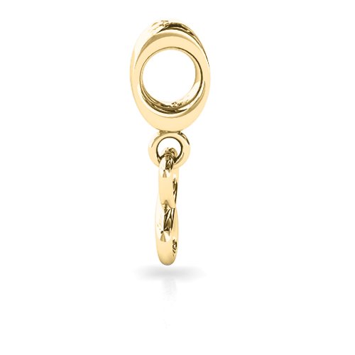 Classic Infinity Bracelet Charm – 10K Yellow Gold