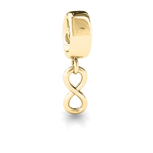 Classic Infinity Bracelet Charm – 10K Yellow Gold