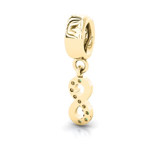 Infinity Bracelet Charm with Stones
