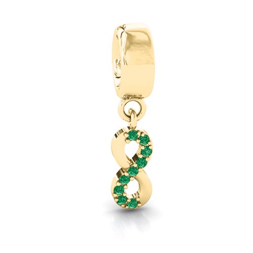 Infinity Bracelet Charm with Stones