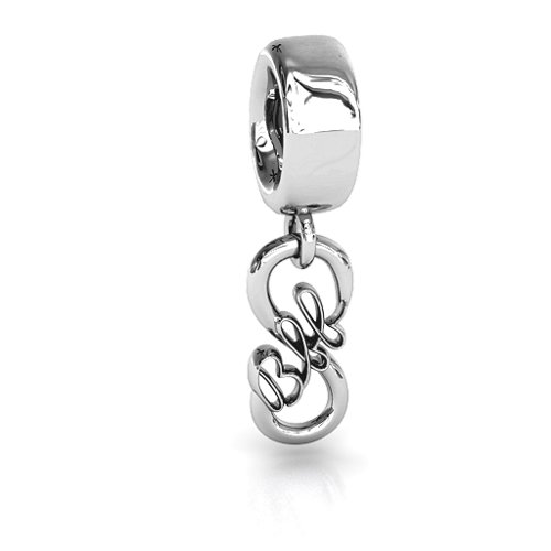 BFF Dangling Infinity Bracelet Charm – Sterling Silver