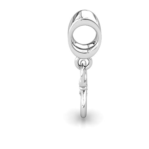 Love Dangling Infinity Bracelet Charm – Sterling Silver