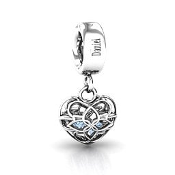 Beautiful Blossom Caged Bracelet Charm