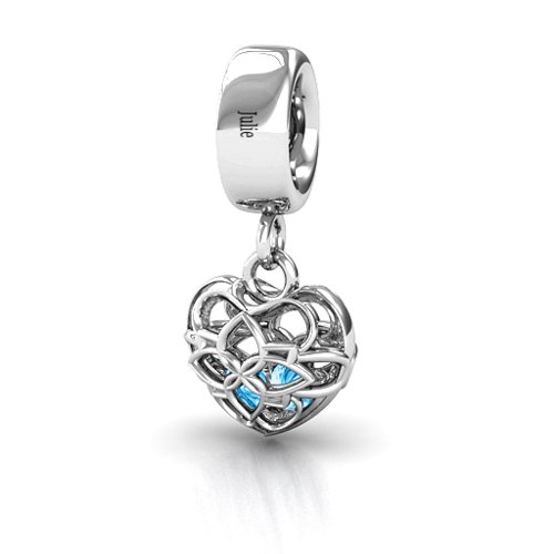 Beautiful Blossom Caged Bracelet Charm