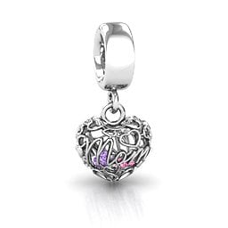 A Mother's Love Caged Bracelet Charm