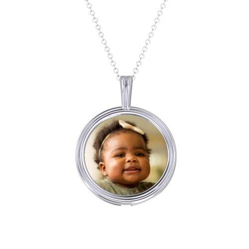 Classic Round Photo Frame Necklace