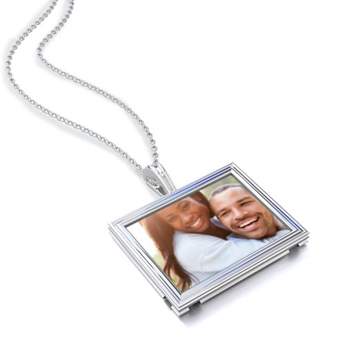 Classic Rectangular Photo Frame Necklace