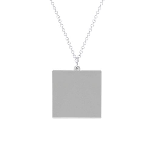 Square Frameless Photo Necklace