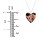 Photo Heart Pendant with Engravable Back – Sterling Silver