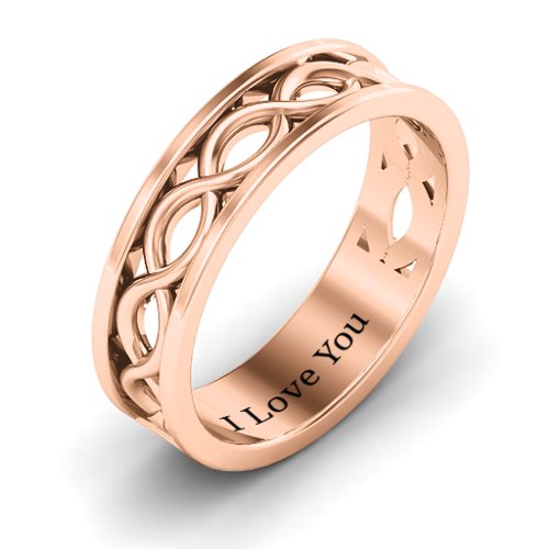 Women's Diadem Infinity Ring – 10K Rose Gold