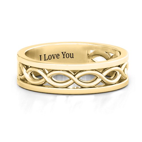 Women's Diadem Infinity Ring – 10K Yellow Gold