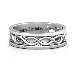 Women's Diadem Infinity Ring in 925 Sterling Silver
