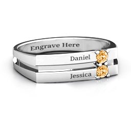 Women's Crevice Grooved Ring