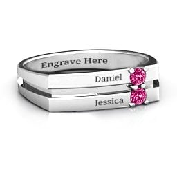 Women's Crevice Grooved Ring