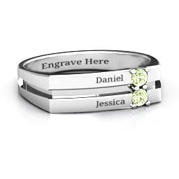 Women's Crevice Grooved Ring