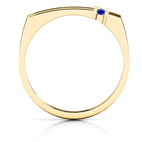 Women's Crevice Grooved Ring
