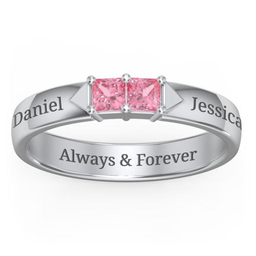 Timeless Romance Ring – Sterling Silver with Pink Tourmaline